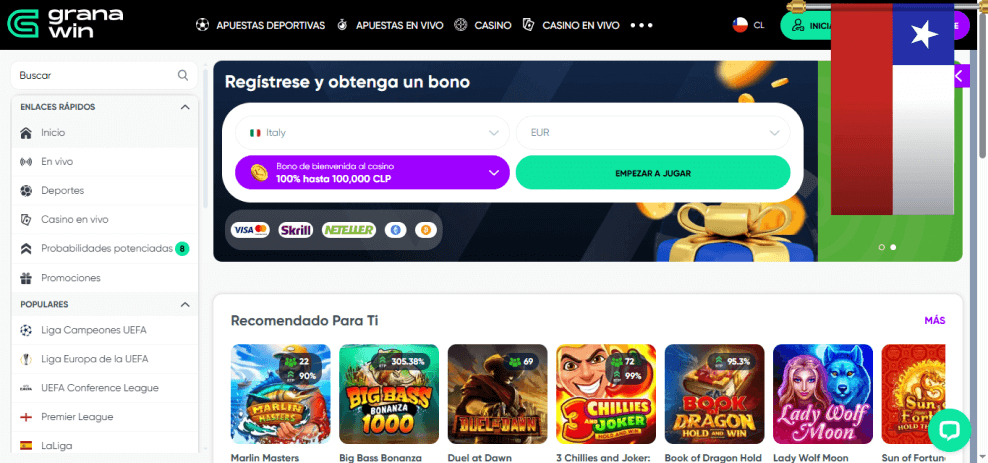 Promociones del Casino Granawin